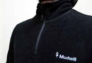 Mudwill Erkek Mikro Polar Sweatshirt-Siyah